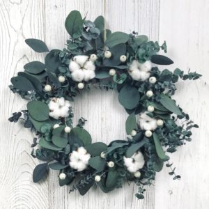 Couronne_de_noël_eucalytus_fleur_de_coton_Etsy