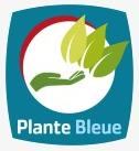 Logo du label Plante Bleue pour un sapin produit durablement pour les fêtes